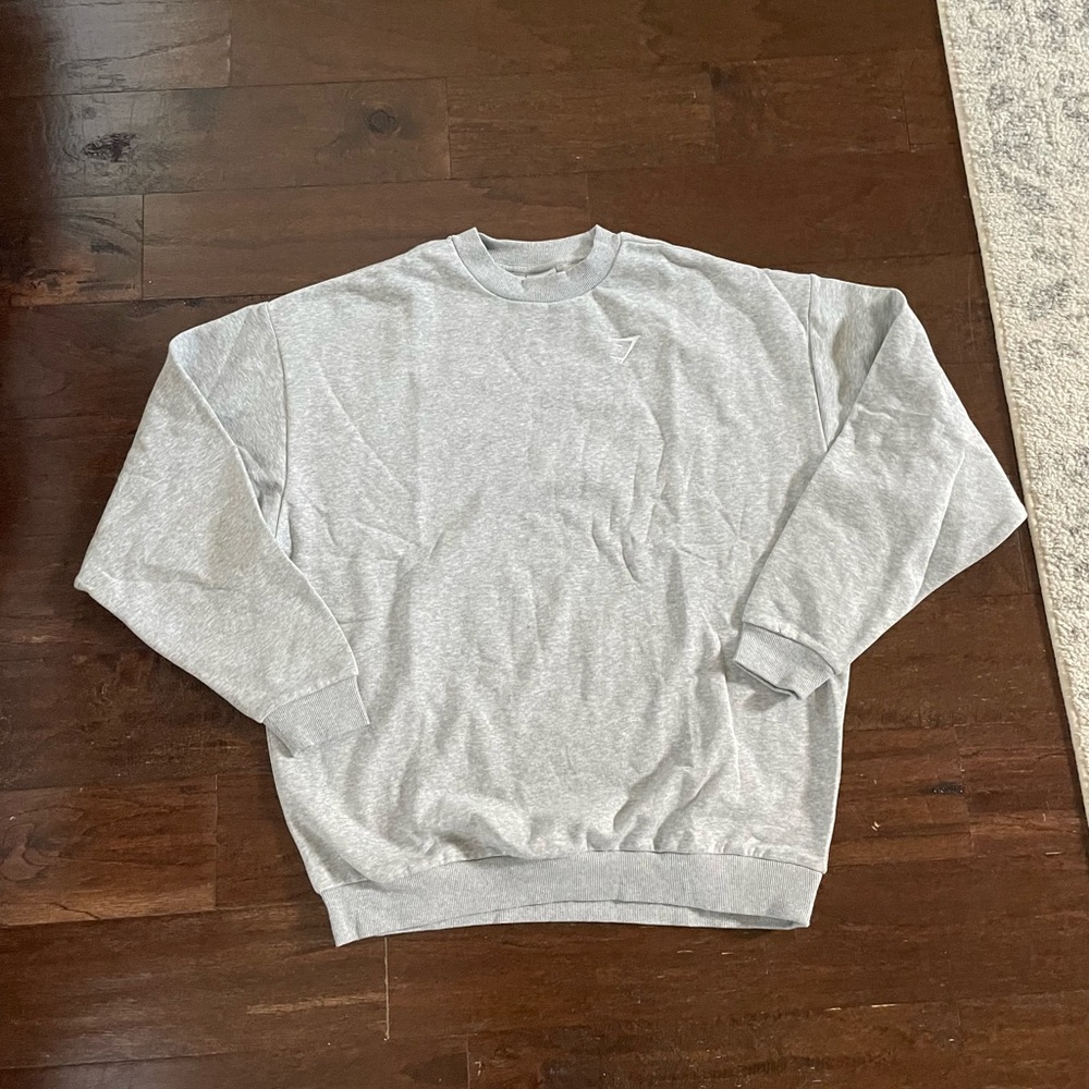 Gymshark grey crew neck hoodie